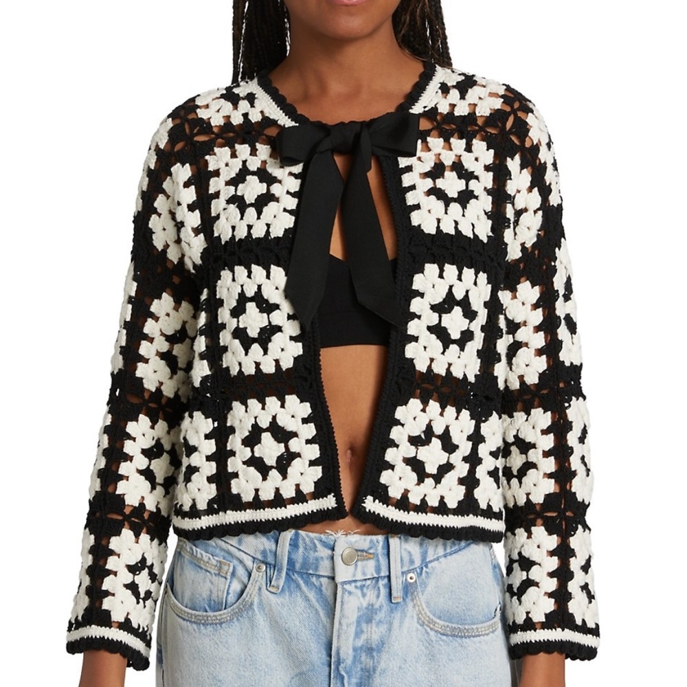 Alice + Olivia Crochet Cardigan NEVER WORN